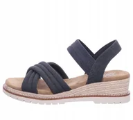 Espadryle damskie - SKECHERS BOBS ESPADRYLE DAMSKIE WSUWANE SZARE NA LATO 37 ŻID - miniaturka - grafika 1