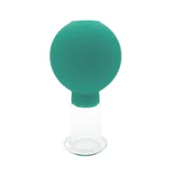 Akcesoria medycyny naturalnej - Bańka gumowo-szklana do masażu próżniowego twarzy - 3,5 cm - 1 szt. - miniaturka - grafika 1