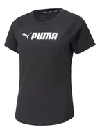 Koszulki sportowe damskie - Puma Koszulka sportowa "Fit Logo" w kolorze czarnym - miniaturka - grafika 1