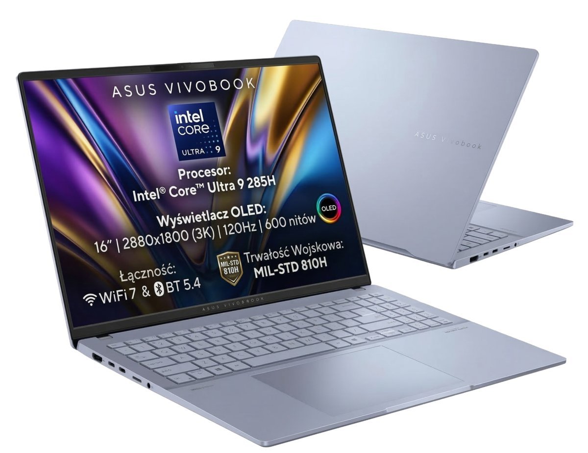 HP Asus Vivobook S16 U9 285H 32GB 1TB 16' 3K 120Hz OLED 600NIT 100% DCI-P3 W11