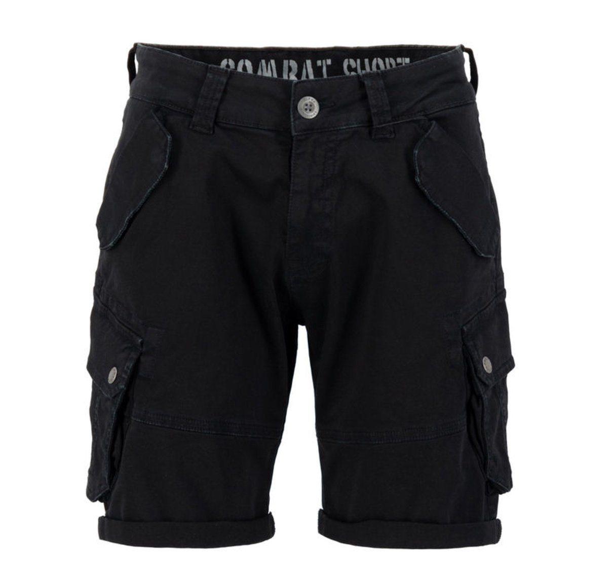 spodnie bojówki krótkie ALPHA INDUSTRIES - COMBAT SHORT BLACK-34
