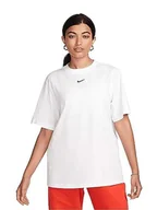 Koszulki i topy damskie - Nike W NSW Tee Essntl Lbr Koszulka damska, Biały/czarny, S - miniaturka - grafika 1