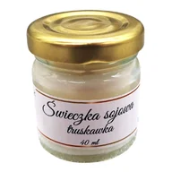 Świece - Świeca Sojowa Truskawkowa 40 ml w Słoiczku – Ręcznie Robiona, Naturalna - miniaturka - grafika 1