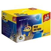 Miotły, szufle, mopy - Jan Niezbędny Mop ROTACYJNY Z WIADREM OKRĄGŁY (8571020968) - miniaturka - grafika 1