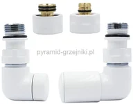 Zawory i kraniki - Varioterm Zawór regulacyjny Vision ze złączką PEX/CU - biały alu-pex - PEX 16mm prawy VIR06P(PEX) - miniaturka - grafika 1