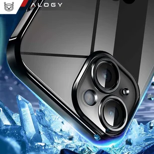 Etui MagSafe Case do iPhone 15 Plus Glamour Luxury obudowa Slim Ring Alogy Czarny przezroczysty - Etui i futerały do telefonów - miniaturka - grafika 11