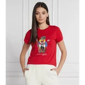 Koszulki i topy damskie - POLO RALPH LAUREN T-shirt | Slim Fit - miniaturka - grafika 1