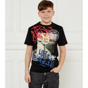 Guess T-shirt Oversize fit - Koszulki dla chłopców - miniaturka - grafika 1