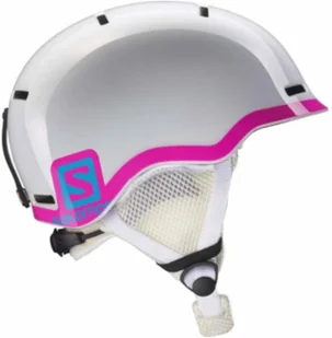 Salomon Kask Grom White Glossy / Pink 37773556 - Kaski narciarskie - miniaturka - grafika 1