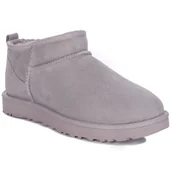 Botki damskie - UGG Botki śniegowce damskie Classic Ultra Mini Pale Smoke-37 - miniaturka - grafika 1
