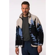 Bluzy narciarskie - Męska Kurtka pluszowa odzież narciarska żakard stójka do roz. 7 XL - miniaturka - grafika 1