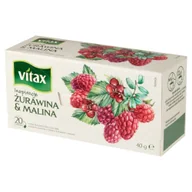 Herbata - Vitax HERBATA INSPIRATIONS ŻURAWINA&MALINA 20 TOREBEK - miniaturka - grafika 1