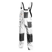 Odzież robocza - Topex Spodnie robocze na szelkach białe HD rozmiar M/50 81-140-M - miniaturka - grafika 1