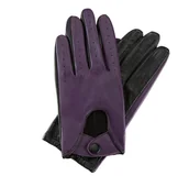 Rękawiczki - Samochodowe rękawiczki damskie ze skóry naturalnej z zatrzaskiem - miniaturka - grafika 1