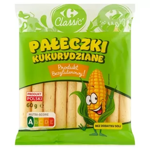 Carrefour Classic Pałeczki kukurydziane 60 g - Chipsy - miniaturka - grafika 1