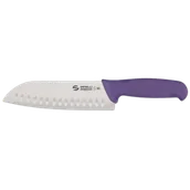 Noże kuchenne - Nóż Santoku Sanelli Ambrogio Supra, ostrze granton, 18 cm, fioletowy - miniaturka - grafika 1