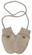 Rękawiczki dla dzieci - Zaffiro Rękawiczki dziecięce Wełna premium 0-12m Beige - miniaturka - grafika 1