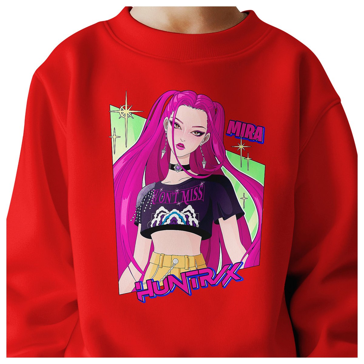 BLUZA DZIECIĘCA HUNTRIX MIRA KPOP 146-152 BAWEŁNIANA JAKOŚĆ