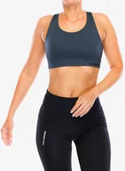 Bielizna sportowa damska - Biustonosz sportowy Salomon Cross Run Bra - midnight navy/deep black - miniaturka - grafika 1