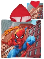 Okrycia kąpielowe dla dzieci - Ponczo poncho ręcznik z kapturem Spiderman Microfibra - miniaturka - grafika 1