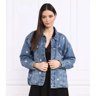 Desigual Kurtka jeansowa | Regular Fit - Kurtki damskie - miniaturka - grafika 1