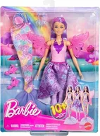 Lalki dla dziewczynek - Lalka Barbie Baśniowe Przebieranki Z Akcesoriami Syrenka, Wróżka JCP74 - miniaturka - grafika 1