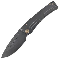 Noże - Nóż składany Medford Marauder-H Drop Point, DLC Handle, Bronze HW/Clip, PVD Breaker, DLC S45VN by Greg Medford (MK0454PD-30PV-T1C1-BP) - miniaturka - grafika 1