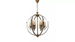 Lumina Deco Deco LAMPA WISZĄCA LOFT SATYNOWO-MOSIĘŻNA BERGEN W6 DECO LDP 1232-6 (SN+MD) - Lampy sufitowe - miniaturka - grafika 1