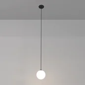 Lampy sufitowe - Lampa wisząca Luna P039PL-5W3K-10-B Maytoni LED 5W 3000K nad stół biała czarna - miniaturka - grafika 1