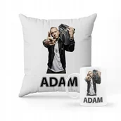 Gadżety dla niej i dla niego - ZESTAW PODUSZKA + KUBEK PREZENT DLA Dziecka EMINEM RAP GOD USA - miniaturka - grafika 1