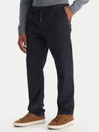 Spodnie męskie - Quiksilver Spodnie materiałowe Taxer EQYNP03315 Granatowy Loose Fit - miniaturka - grafika 1