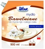 Mydła - Delko BLUE Mydło w płynie zapas bawełniane 900ml - miniaturka - grafika 1