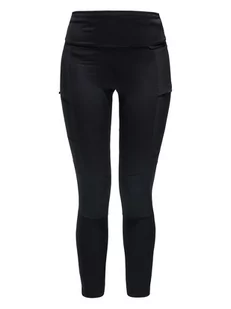 Haglöfs Legginsy funkcyjne "Fjell Hybrid" w kolorze czarnym - Spodnie sportowe damskie - miniaturka - grafika 1