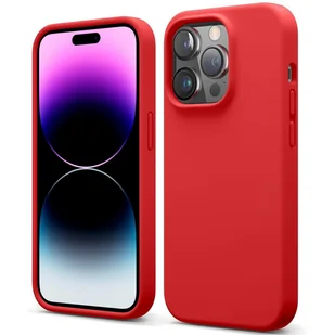 Etui na telefon komórkowy Apple iPhone 14 Pro Max silikonowe etui ochronne na telefon komórkowy, czerwone - Etui i futerały do telefonów - miniaturka - grafika 1