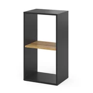 Półki do salonu - Vicco Półka na książki Tomy, Antracyt/złoty dąb, 40 x 74 cm z 2 otwartymi przedziałami - miniaturka - grafika 1