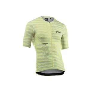 Koszulka rowerowa mtb gravel NORTHWAVE Blade Jersey żółty - Koszulki rowerowe - miniaturka - grafika 1