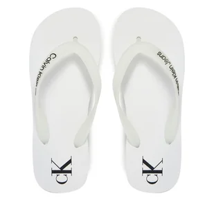 Japonki Calvin Klein Jeans Beach Sandal Flatform Tpu YW0YW01830 Biały - Klapki i japonki damskie - miniaturka - grafika 1