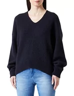 Swetry damskie - BOSS Damski sweter C_fondianan Knitted_Sweater, Dark Blue404, XXL - miniaturka - grafika 1