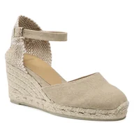 Espadryle damskie - Espadryle Castañer Carol/6/002 021655-2017 Beżowy - miniaturka - grafika 1