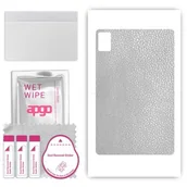 Akcesoria do tabletów i e-booków - folia naklejka skórka strukturalna na TYŁ do Lenovo Tab M11 - Skóra Srebrna - apgo SKINS - miniaturka - grafika 1