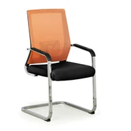Fotele i krzesła biurowe - B2B Partner Krzesło konferencyjne ELITE NET, pomarańczowy/czarny SL1606CTX010-1K304E8 - miniaturka - grafika 1