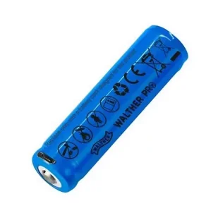 Walther - Akumulator Li-Ion ICR 18650 - Ładowanie USB - 2600mAh - 3,6 V - Niebieski - 3.7133 - Latarki - akcesoria - miniaturka - grafika 1