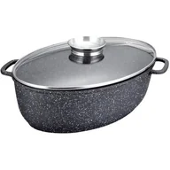 Brytfanny - Tadar Brytfanna owalna Kingstone Könighoffer, czarna, 8 l - miniaturka - grafika 1