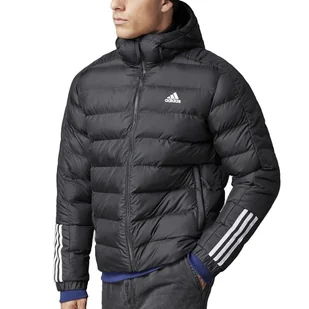 Kurtka adidas Itavic 3-Stripes Midweight Hooded GT1674 - czarna - Adidas - Kurtki i kamizelki sportowe męskie - miniaturka - grafika 1