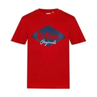 Koszulki męskie - Lee Cooper koszulka męska czerwona Logo, Rozmiar L - miniaturka - grafika 1