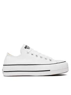 Trampki damskie - Converse Trampki Chuck Taylor All Star Lift Ox 560251C Biały - miniaturka - grafika 1