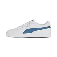 Sneakersy męskie - PUMA Męskie sneakersy Smash 3,0 l, biało-głębokie nurkowanie srebrne, 40 EU - miniaturka - grafika 1