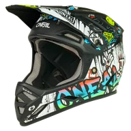 Kaski rowerowe - Kask MTB Downhill O'Neal Backflip Czarny/Złamany BiałyL - miniaturka - grafika 1