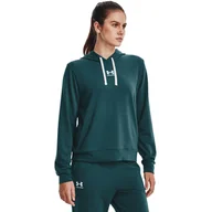 Kurtki i kamizelki sportowe damskie - Damska bluza treningowa UNDER ARMOUR Rival Terry Hoodie - miniaturka - grafika 1