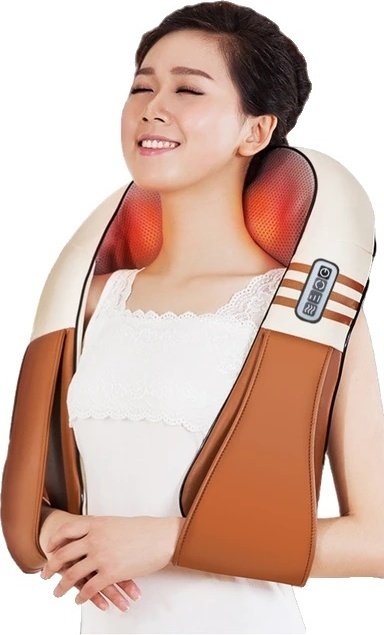 Masażer karku, elektryczna terapia ciepłem, masaż Shiatsu, wtyczka UE, P2-Z-6
